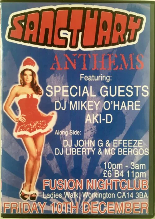 Sanctuary Anthems @ Fusion Nightclub, Workington - 10th December 2010 front