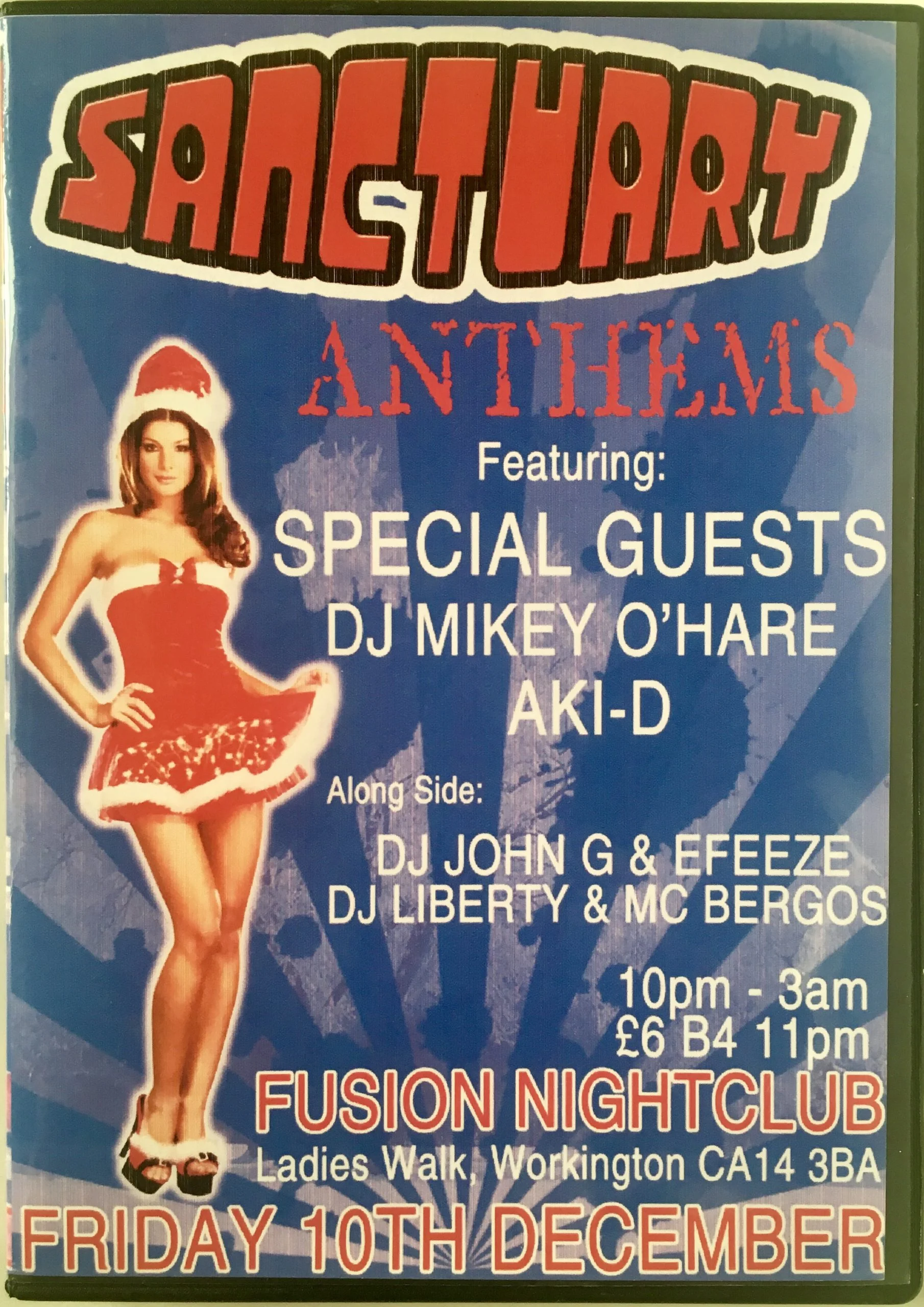 Sanctuary Anthems @ Fusion Nightclub, Workington - 10th December 2010 front