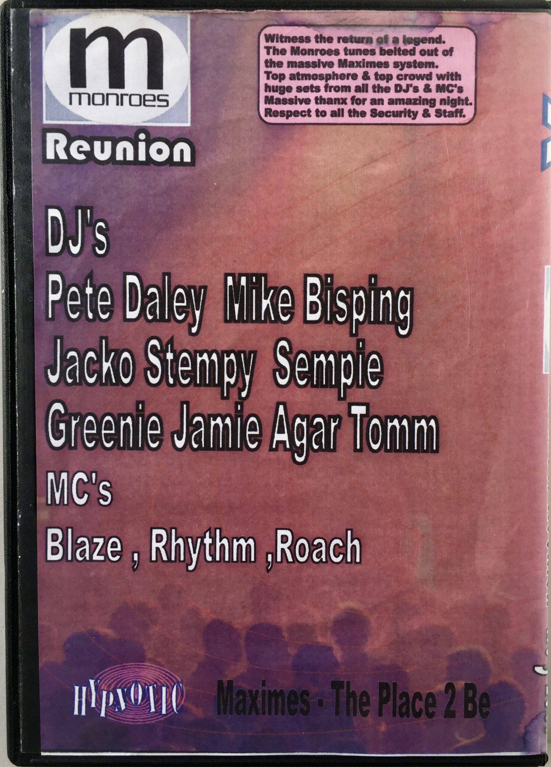 Maximes Monroes Reunion - August 18th 2007 rear