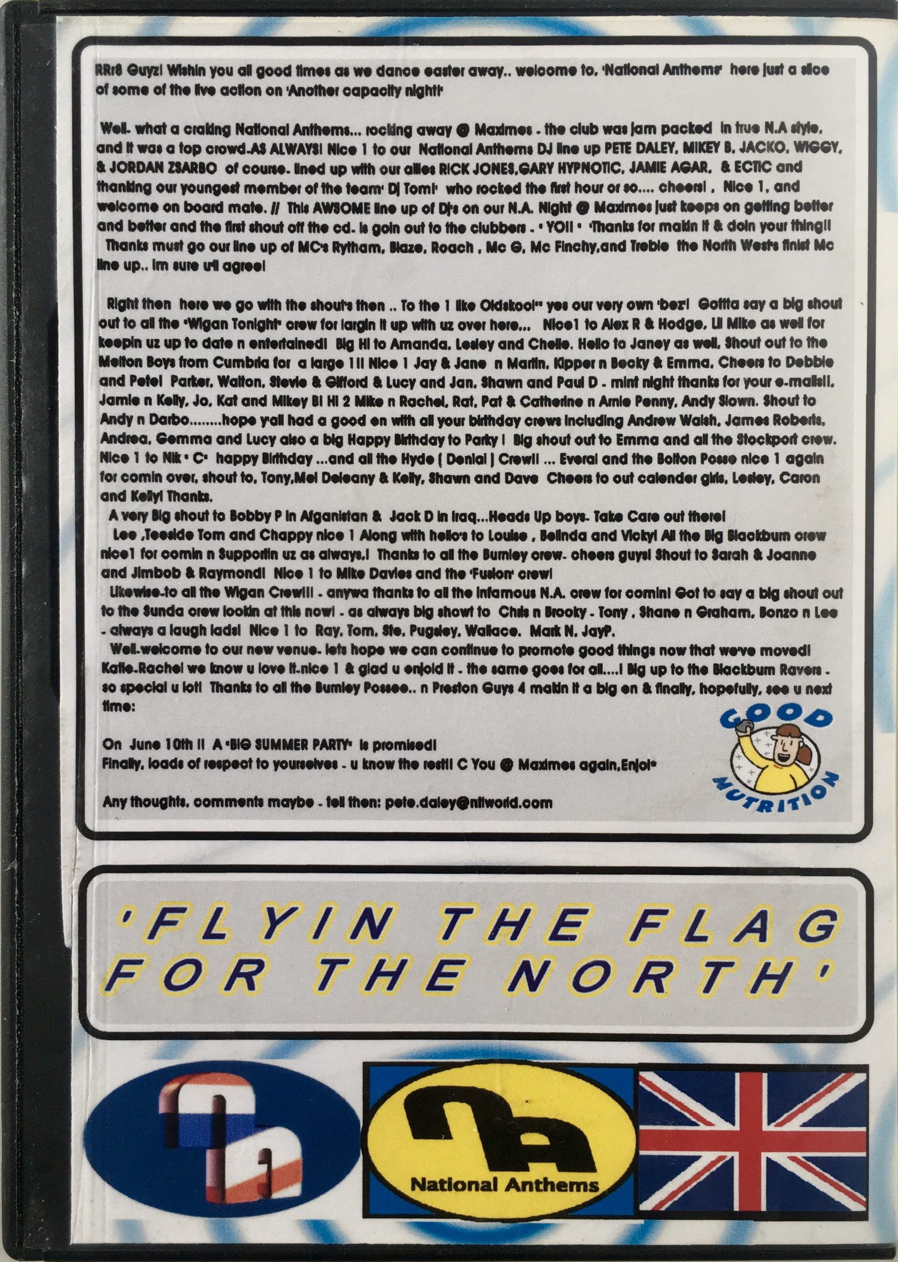 Maximes National Anthems 2 x CD - May 2006 rear