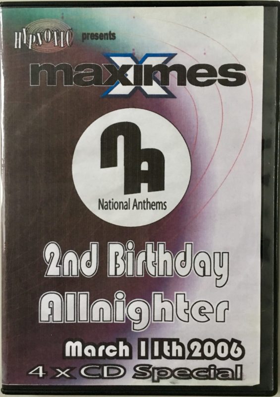Maximes National Anthems 2nd Birthday - March 11th 2006 front