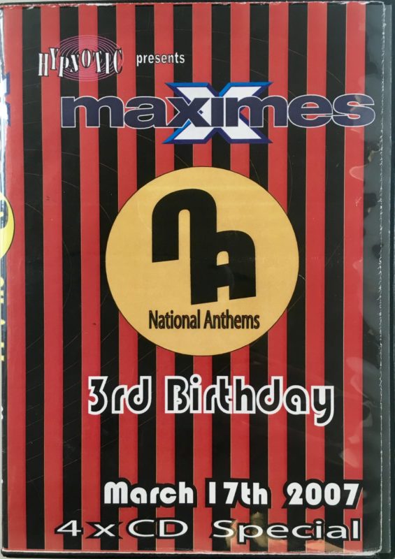Maximes National Anthems 3rd Birthday - March 17th 2007 front