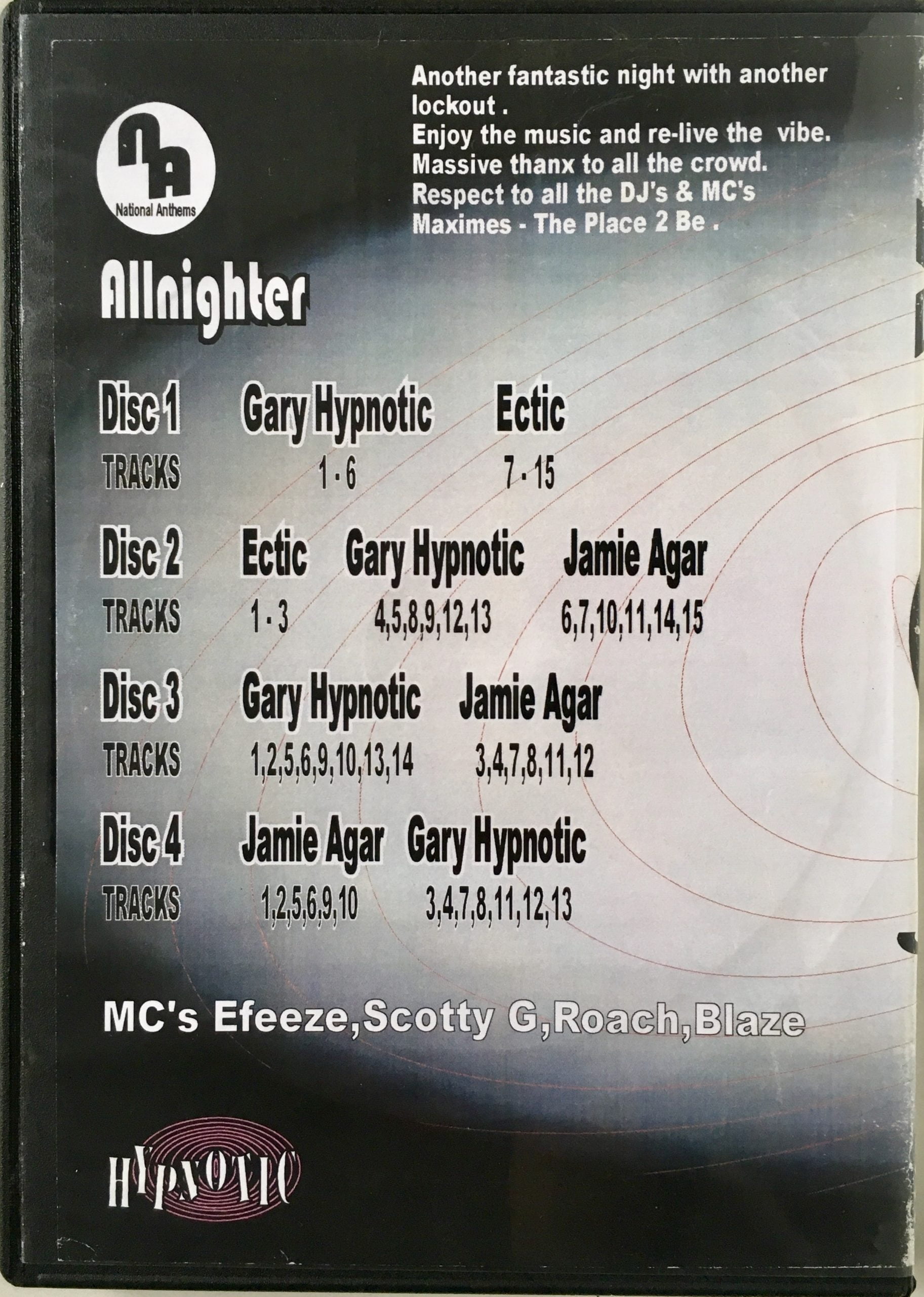 Maximes National Anthems - June 11th 2005 rear