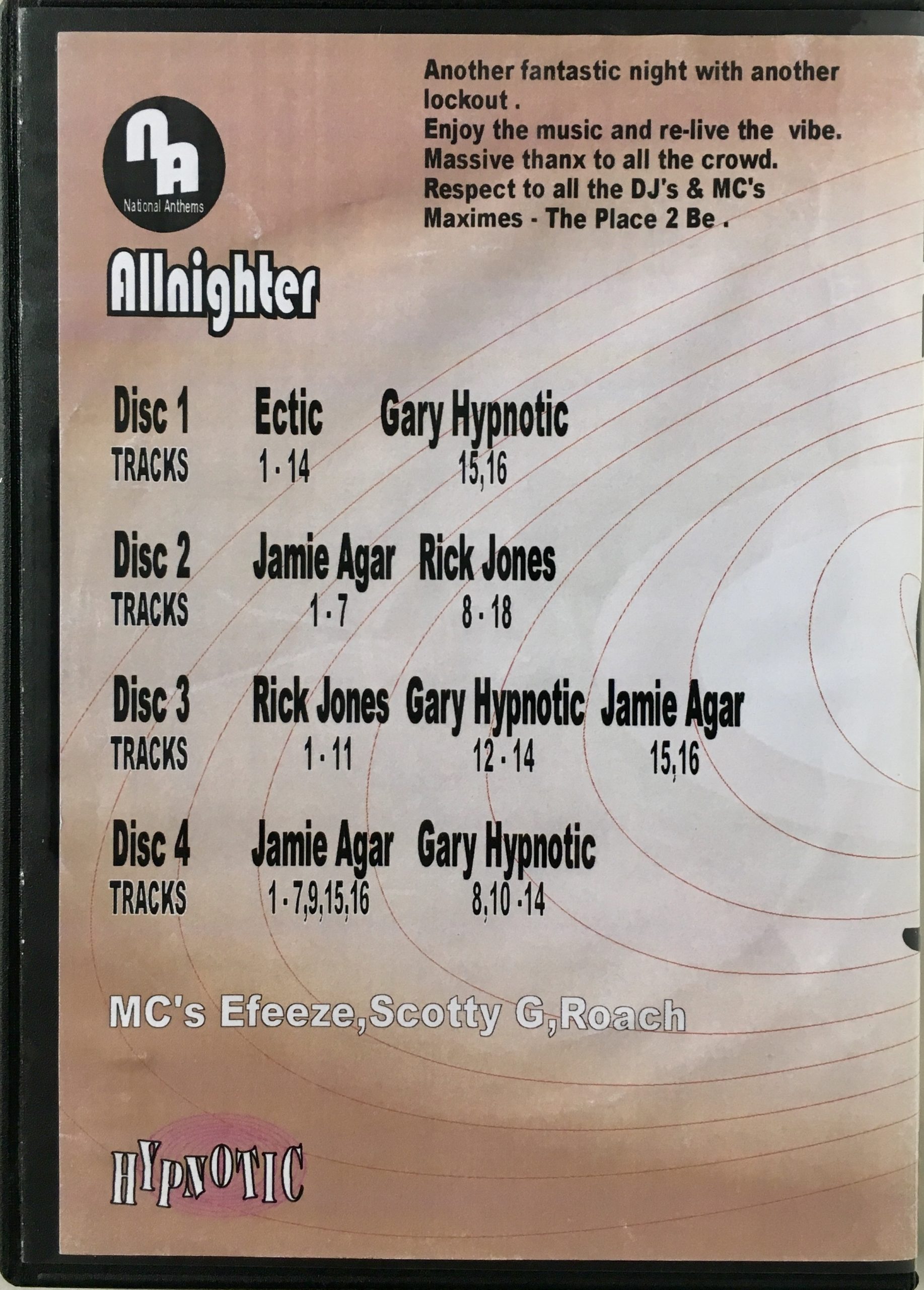 Maximes National Anthems - May 14th 2005 rear