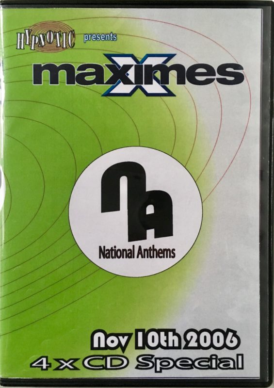 Maximes National Anthems - November 10th 2006 front