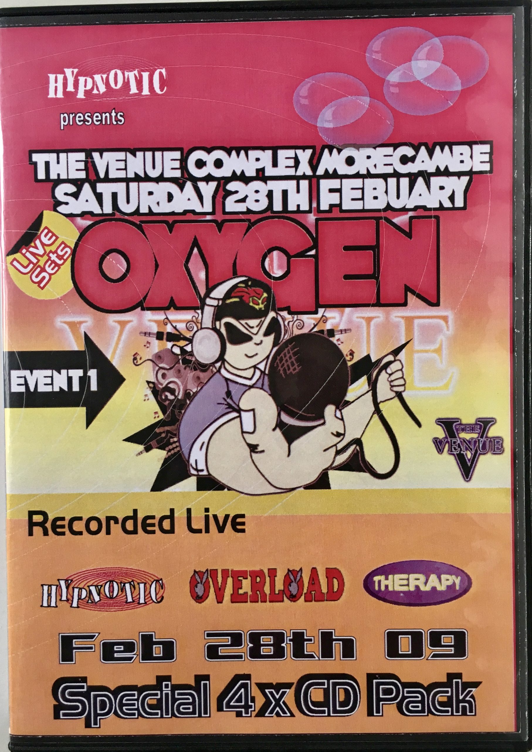 Maximes Oxygen Event 1 - February 28th 2009 front