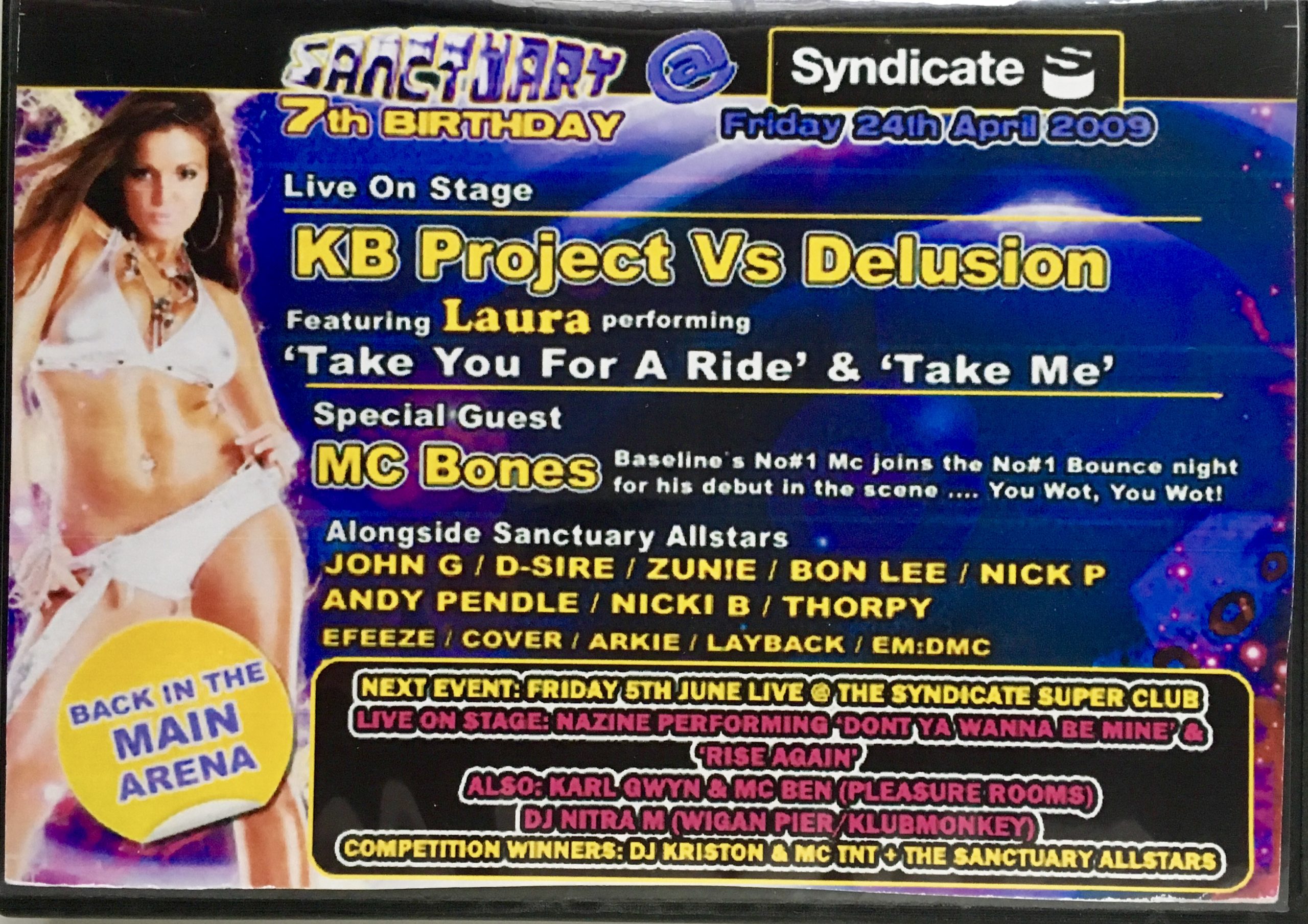 Sanctuary 7th Birthday @ Syndicate, Blackpool - 24th April 2009 rear