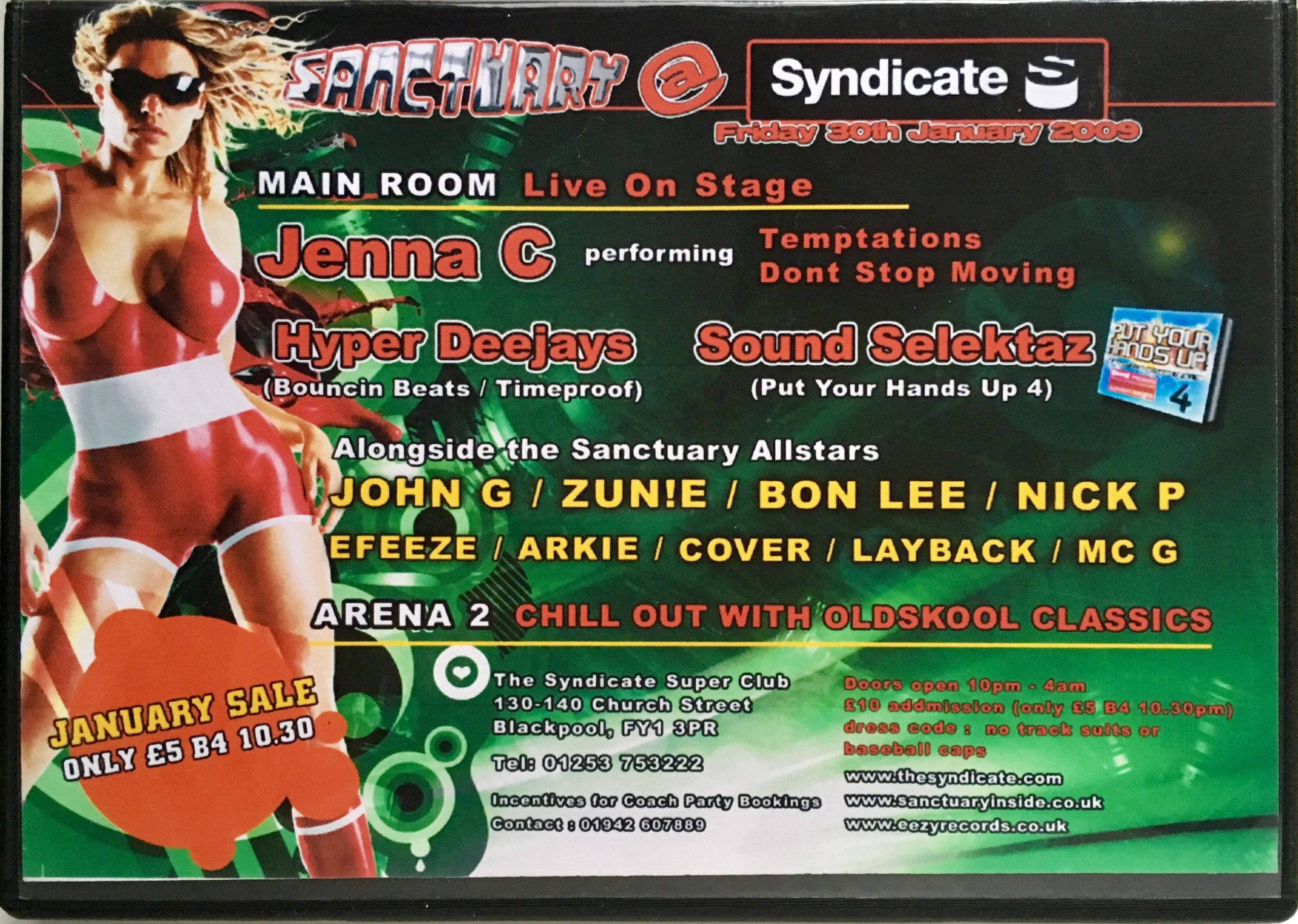 Sanctuary @ Syndicate, Blackpool - 30th January 2009 rear